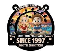 Annoying Each Other Since Sign -Customized Suncatcher, You & Me We Got This Suncatcher, Annoying Each Others Since and Still Going Strong SunCatcher Ornament