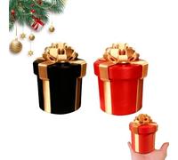 Annoying Gift Box, Annoying Nested Gift Boxs With Screws, Funny Reusable Prank Boxs for Birthday, Christmas and Party, Prank Gift Box (Black+Red)