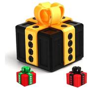 Annoying Gift Box, Annoying Present with Middle Finger, Gotcha Box | A Pop Up Middle Middle Finger In the Box, Prank Gift Box, Birthday Gift Ideas for Men Who Has Everything(Black+gold)
