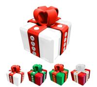 Annoying Gift Box - Funny 3D Printing Really Annoying Gifts Box with Screws Gag Gifts Boxes Prank Gift Box Exploding Gift Box Novelty Gift Wrap Box Prank Gift Box For Christmas (Red White)