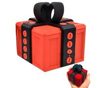 Annoying Gift Box, Funny Prank Gift Box, 3D Printed Annoying Gift Box With Screws, Novelty Gift Wrap Box Annoying Gifts Box For Christmas Really Annoying Gifts Box (Red)