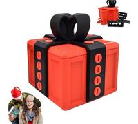 Annoying Gift Box with Screws Annoying Gift Box Annoying 3D Gift Box Puzzle Box Prank Toy Funny Gift Boxes Christmas Unlocked Tease Gift Box Funny Christmas Gift Box (Black, 8X8cm)
