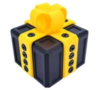Annoying Gift Box with Screws, Annoying Present Puzzle Box Toy Surprise Funny Prank Gift Box Money Card Container Novelty (Black Box with Yellow)