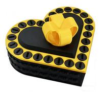 Annoying Gift Box with Screws, Annoying Valentines Heart shaped Gift Box, Gag Gifts Boxes, Funny Prank Gift, Novelty Gift Boxes for Christmas, Birthday, Anniversary, Valentines’s Day (black)