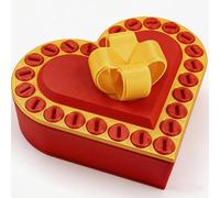 Annoying Gift Box with Screws, Annoying Valentines Heart shaped Gift Box, Gag Gifts Boxes, Funny Prank Gift, Novelty Gift Boxes for Christmas, Birthday, Anniversary, Valentines’s Day (red)