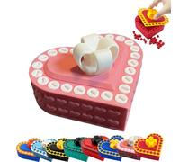 Annoying Gift Box with Screws, Christmas Stocking Stuffer Heart-Shaped Annoying Gift Box, Romantic Prank Ring Box, Funny Valentines Day, Birthday, (H 1 PCS)