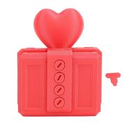 Annoying Gift Box with Screws PLA 3D Printed Prank Screw Box Hilarious Money Card Container For Men Women Xmas Birthday Holiday (Red)
