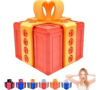 Annoying Gift Box with Twist Storage, 3D Printed Funny Prank Gift Boxes, Novelty Case, Puzzle Gift Box (Orange)
