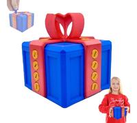 Annoying Gift Box With Twist Storage, Funny Prank 3D Printed Box With Screws, Novelty Prank Mini Wrap for Rings, Gag Prank Novelty Gifts Wrap Box for Christmas (Blue Red, 6CM)
