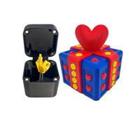 Annoying Gift Box With Twist Storage, Middle Finger Gifts, Hilarious Middle Finger Surprise Gift Box, Spoof Hand Prank Pop Up Prop with Box for Adults Valentine's Day April Fool's Day (D)