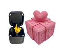 Annoying Gift Box With Twist Storage, Middle Finger Gifts, Hilarious Middle Finger Surprise Gift Box, Spoof Hand Prank Pop Up Prop with Box for Adults Valentine's Day April Fool's Day (E)