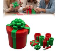 Annoying Nested Cash Gift Box - Reusable Screw-Together 10-Layer Puzzle Prank Box for Christmas, Funny Prank Gift for Kids & Family, Unique Money Holder for Holiday and Birthday Surprises