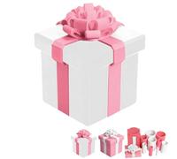 Annoying Nested Screw Gift Box,10 Layer Prank Gift Box Annoying Gifts Boxes, 2026 Surprises Money Puzzle Box for Cash, Reusable Fun Valentine's Day & Birthday Gag Gifts for Adults Kids (1pc-white)