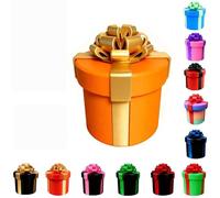 Annoying Nested Screw Gift Box, 10 Layer Prank Gift Boxes for Cash and Small Surprises, Prank Gift Packaging for Birthday, Christmas & Fun Party Game(Orange+gold)