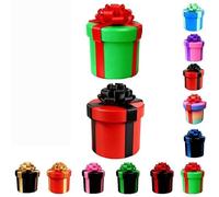 Annoying Nested Screw Gift Box, 10 Layer Prank Gift Boxes for Cash and Small Surprises, Prank Gift Packaging for Birthday, Christmas & Fun Party Game(Green Red+red Black)
