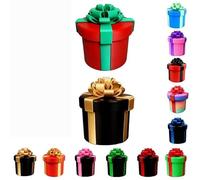 Annoying Nested Screw Gift Box, 10 Layer Prank Gift Boxes for Cash and Small Surprises, Prank Gift Packaging for Birthday, Christmas & Fun Party Game(Red Green+black Gold)