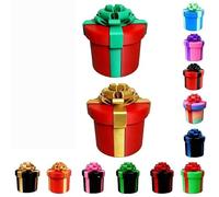 Annoying Nested Screw Gift Box, 10 Layer Prank Gift Boxes for Cash and Small Surprises, Prank Gift Packaging for Birthday, Christmas & Fun Party Game(Red Green+red Gold)