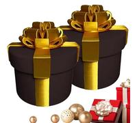 Annoying Nested Screw Gift Box, 3D Printed Annoying Gift Box, Reusable Prank Gift Packaging For Birthday Christmas White Elephant Party Gifts(Black 2pcs)