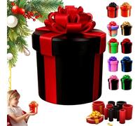 Annoying Nested Screw Gift Box, Annoying Gift Box with Screws, 10 Layer Reusable Prank Gift Boxes for Birthday Christmas (Black-B)