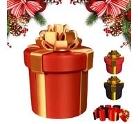 Annoying Nested Screw Gift Box, Annoying Gift Box With Screws For Christmas, Prank Gift Boxes, Standard Money Present Box, For Birthday, Anniversary, Graduation(Red)