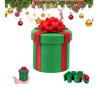Annoying Nested Screw Gift Box, Annoying Gift Box with Screws, Prank Gift Boxes, Money Puzzle Box for Cash Gift, Reusable Prank Gift Packaging for Birthday Christmas Valentine's Day Party Game (Green)