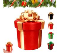 Annoying Nested Screw Gift Box, Annoying Gift Box with Screws Reusable Money Puzzle Box, Annoying Gift Box, Reusable Prank Gift Packaging for Birthday (Red)