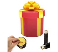 Annoying Nested Screw Gift Box, Annoying Nested Gift Box Hard To Open Gift Boxes Prank Standard Money Present Box for Birthday, Christmas & Fun Party Game(Red,3.35in)