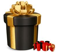 Annoying Nested Screw Gift Box, Annoying Nested Gift Box with Screws,Reusable Prank Gift Packaging for Birthday, Christmas & Fun Party Game, Screw Money Puzzle Boxes black