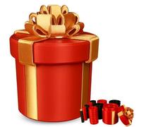 Annoying Nested Screw Gift Box, Annoying Nested Gift Box with Screws,Reusable Prank Gift Packaging for Birthday, Christmas & Fun Party Game, Screw Money Puzzle Boxes red