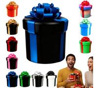 Annoying Nested Screw Gift Box, Annoying Prank Money Present Box, Reusable Prank Gift Packaging For Birthday, Christmas & Fun Party Game (Black-Blue)
