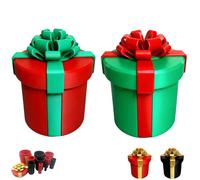 Annoying Nested Screw Gift Box - Large Size Funny Prank Gag Gift for Christmas, Office - Annoying Gift Box with Screws, Elevate Gifting with Sophistication & Surprise (2PC Red Green + Green Red)