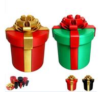 Annoying Nested Screw Gift Box - Large Size Funny Prank Gag Gift for Christmas, Office - Annoying Gift Box with Screws, Elevate Gifting with Sophistication & Surprise (2PC Red Gold + Green Red)