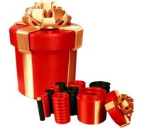 Annoying Nested Screw Gift Box - Prank Nesting Box for Cash & Surprises, Reusable Prank Gift Packaging for Birthday Christmas Fun Party Game (Red)