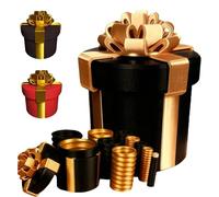 Annoying Nested Screw Gift Box - prank & surprise in every layer, 3D Printed Nesting Annoying Gift Box, Reusable Prank Gift Packaging for Birthday Christmas White Elephant Party Gifts (Black)