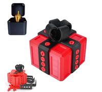 Annoying Present Box,3D Printed Annoying Gift Box Ornaments with Screw,Prank Screw Boxs for Halloween and Christmas, Tabletop Ornament (A)