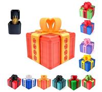 Annoying Present Box, 3d The Prank Screw Box, With Fun Lid Can Hold A Middle Finger, Cash, And A Surprise, Perfect For Birthdays, Christmas, And Halloween (Orange)