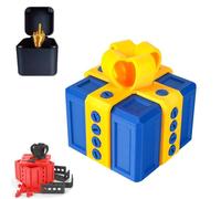 Annoying Present Box with Middle Finger,3D Printed Annoying Gift Box Ornaments with Screw,Prank Screw Boxs for Halloween and Christmas, Tabletop Ornament (H)