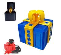 Annoying Present Box with Middle Finger,3D Printed Annoying Gift Box Ornaments with Screw,Prank Screw Boxs for Halloween and Christmas, Tabletop Ornament (F)