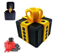 Annoying Present Box with Middle Finger,3D Printed Annoying Gift Box Ornaments with Screw,Prank Screw Boxs for Halloween and Christmas, Tabletop Ornament (J)