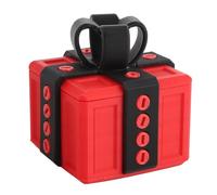 Annoying Present Box with Screws 3D Printed Novelty Funny Gift Box for Holiday Decorations Toys Storage PLA Material 8x8x8cm 3.1x3.1x3.1in Includes Screwdriver (Blue Red) (Red Black)