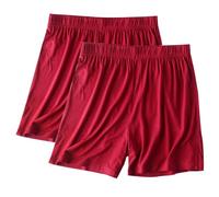 AnnSemo 2 Pack Women's Pyjama Bottoms Sleep Shorts Stretchy Pyjama Pants Summer Cotton Shorts for Sleeping Gym Running Yoga Pants