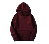 AnnSemo Womens Hoodies, Solid Colour Jumpers, Long Sleeve Sweatshirt with Front Pocket, Casual Pullover, Street Style, Everyday Fashion Wear, Size S-3XL