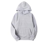 AnnSemo Womens Hoodies, Solid Colour Jumpers, Long Sleeve Sweatshirt with Front Pocket, Casual Pullover, Street Style, Everyday Fashion Wear, Size S-3XL