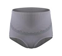 AnnSemo Women's Maternity Knickers Soft Seamless Maternity Underwear High Waist Pregnancy Postpartum Panties Stretchy Adjustable Hipster Underpants Breathable Period Pants Over Bump Nursing Briefs