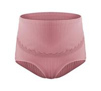 AnnSemo Women's Maternity Knickers Soft Seamless Maternity Underwear High Waist Pregnancy Postpartum Panties Stretchy Adjustable Hipster Underpants Breathable Period Pants Over Bump Nursing Briefs