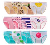 Anntry Baby 12 Pack Panties Soft Comfort Knickers Cotton Underwear Little Girls Assorted Briefs 2-12 Yrs