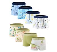 Anntry Boys Underwear, Dinosaur Toddler Boys Boxer Shorts Briefs 8 Pack Baby Kids Cotton Underpants 2-12 Years