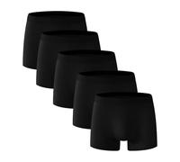 Anntry Men’s Boxer Shorts 5 Pack - Soft Stretch Breathable Quick-Dry Underwear Trunks, Mid-Rise for Sport & Everyday Wear, S-XXL Black