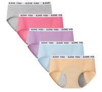 Anntry Teen Girl's Cotton Menstrual Period Panties Pack of Multipack Women Leak-Proof Protective Underwear Briefs (Must Wear with Pad or Tampon)