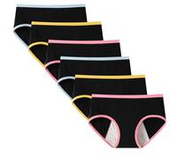 Anntry Teen Girl's Cotton Menstrual Period Panties Pack of Multipack Women Leak-Proof Protective Underwear Briefs (Must Wear with Pad or Tampon)